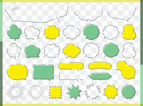 A simple balloon set with a gap A simple balloon set with a gap