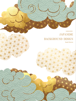 New Year's card Qinghai wave Japan background 23-2 New Year's card Qinghai wave Japan background 23-2