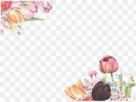 Letter background 7 - tulip Letter background 7 - tulip