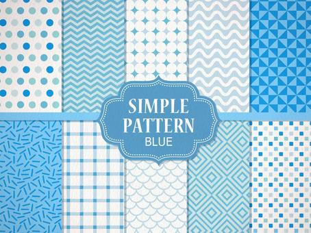 Simple seamless pattern (blue) Simple seamless pattern (blue)