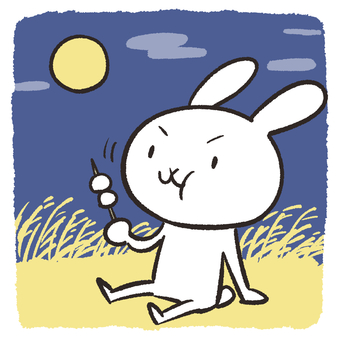 Rabbit watching the moon Rabbit watching the moon