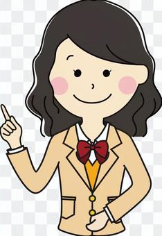 High school girl 3-2 upper body High school girl 3-2 upper body