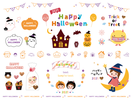 Halloween frame & icon Halloween frame & icon