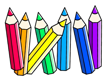 Rainbow colored pencils (7 colors) Rainbow colored pencils (7 colors)