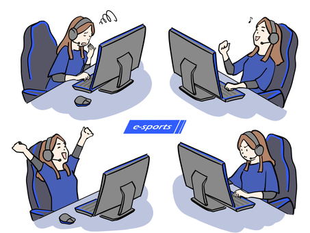 eSports Emotions and sorrows girls blue eSports Emotions and sorrows girls blue