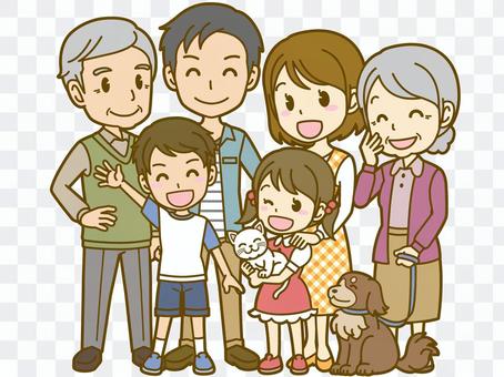 Family: A_ 3 generations (pet) FS Family: A_ 3 generations (pet) FS