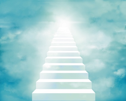 Stairs leading to heaven Background illustration 2 Stairs leading to heaven Background illustration 2