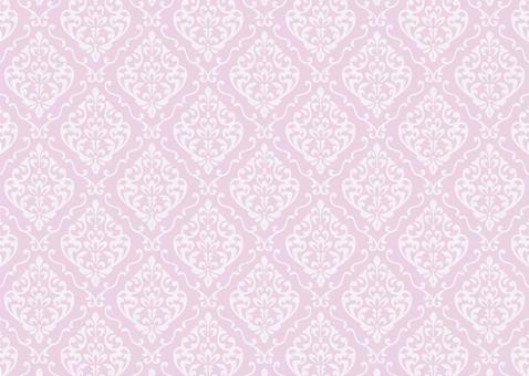 Damask pattern European pink Damask pattern European pink