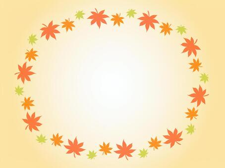 Autumnal leaves frame Autumnal leaves frame