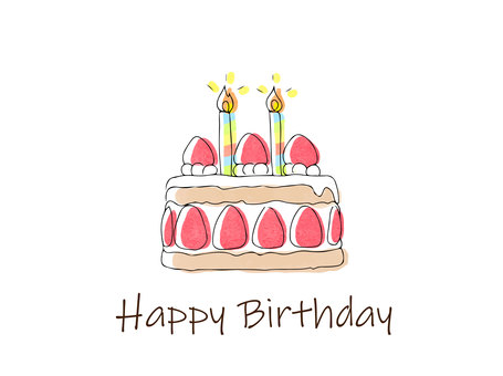Hand drawn birthday card Hand drawn birthday card