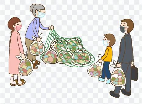 Take out the trash with a mask Take out the trash with a mask