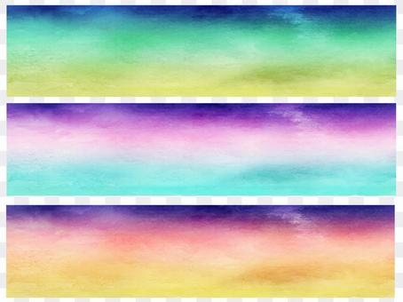 3 color gradation banner 3 color gradation banner