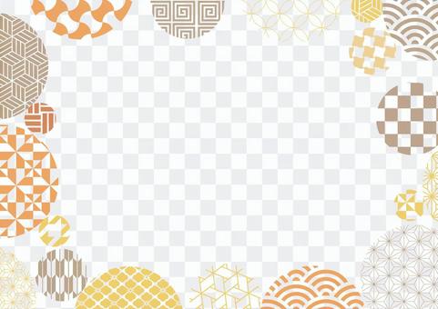 Background illustration of pop Japanese pattern 01 Background illustration of pop Japanese pattern 01