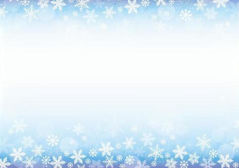 Snow decorative frame Snow decorative frame