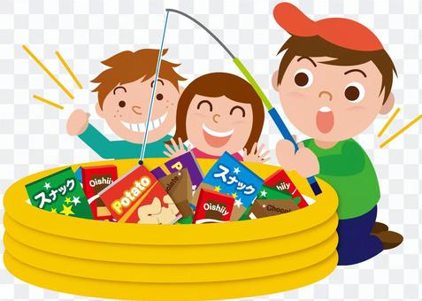 Candy fishing Candy fishing