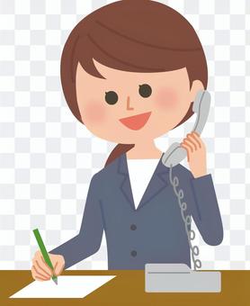 Office worker phone Office worker phone