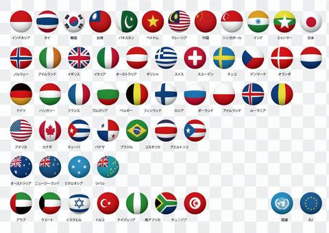 Flag of the world _ circle _ 001 Flag of the world _ circle _ 001