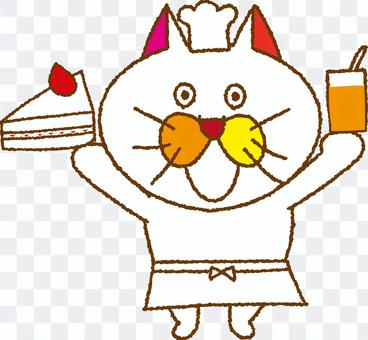 Homemade cake of cat tamako Homemade cake of cat tamako