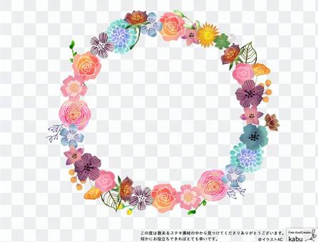 Flower illustration watercolor style Flower illustration watercolor style