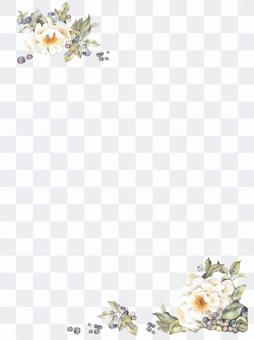 Stationery 6 - Sticky Notes of Roses and Blueberries Stationery 6 - Sticky Notes of Roses and Blueberries