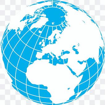 世界地図-ヨーロッパ中心-緯度経度 世界地図-ヨーロッパ中心-緯度経度