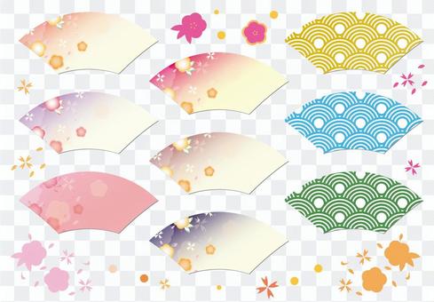 Japanese style decorative material set Japanese style decorative material set