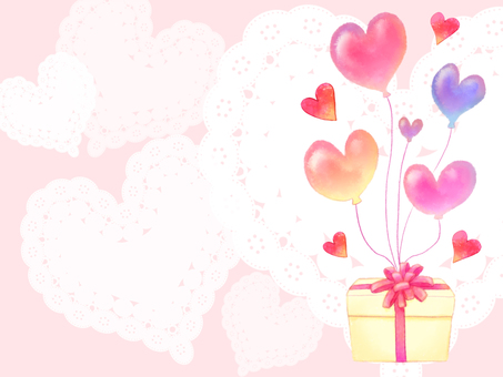 Colorful heart balloon gift card Colorful heart balloon gift card