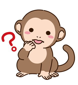 Monkey wondering Monkey wondering