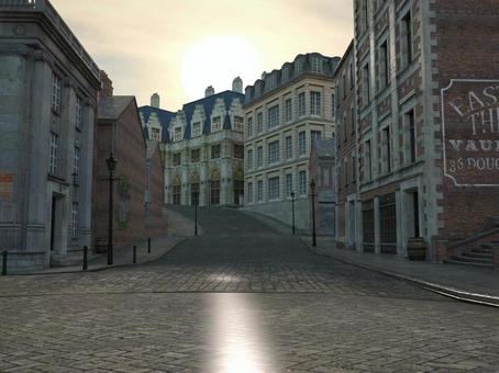 Landscape of old London streets (dawn) Landscape of old London streets (dawn)