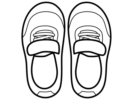 Shoe line drawing Shoe line drawing