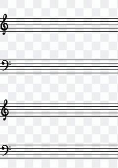 Treble clef sheet music of treble clef staff notation Treble clef sheet music of treble clef staff notation