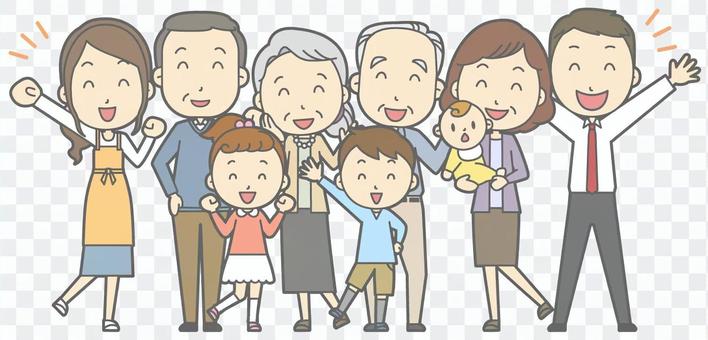Guts pose B in 4 generations-whole body Guts pose B in 4 generations-whole body