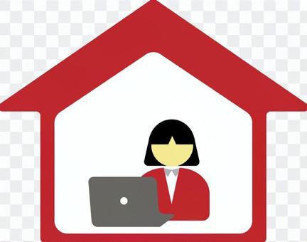 Women who are teleworking Women who are teleworking