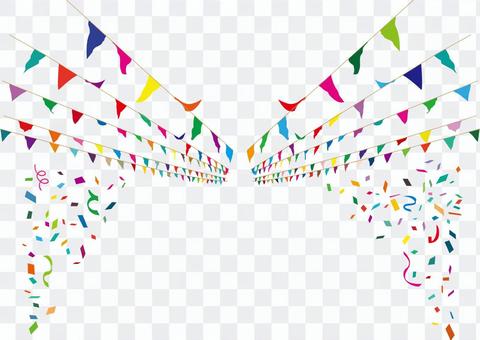 Frame garland flag confetti athletic meet background wallpaper Frame garland flag confetti athletic meet background wallpaper