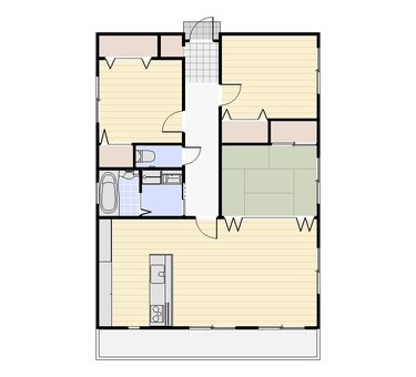 3LDK Floor Plans ② (2D Plane Character None) 3LDK Floor Plans ② (2D Plane Character None)
