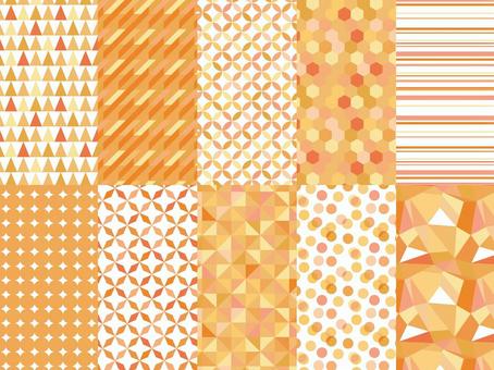 Simple geometric pattern (orange) Simple geometric pattern (orange)