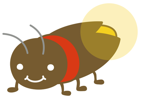 Cute firefly illustration Cute firefly illustration
