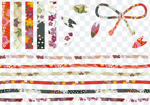 Japanese style Japanese pattern Kazari line 08 Japanese string Japanese style Japanese pattern Kazari line 08 Japanese string