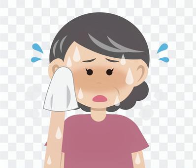 Aunt with hyperhidrosis Aunt with hyperhidrosis