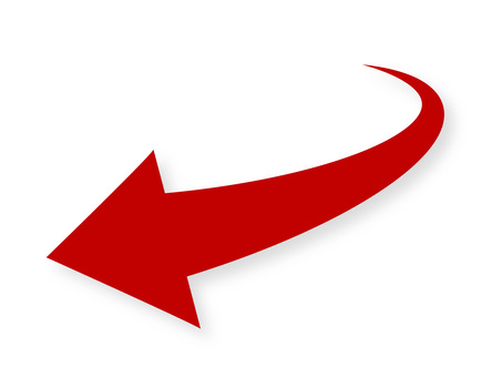 Arrow of the image coming toward you (with shadow) Arrow of the image coming toward you (with shadow)
