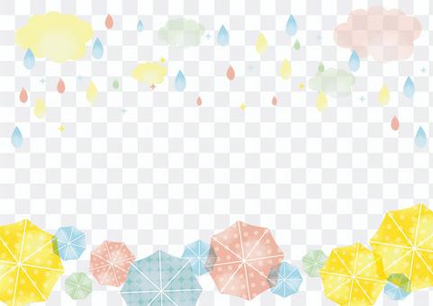 Background material for rainy season and umbrella Background material for rainy season and umbrella