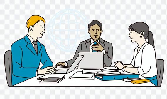 Business person to have a meeting Business person to have a meeting