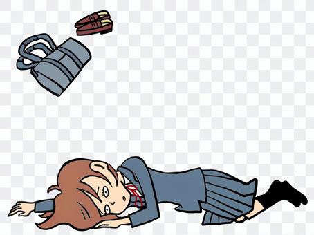 Female student who collapses Female student who collapses