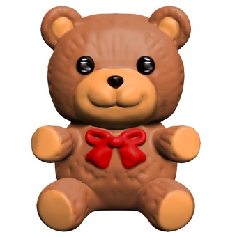 Plush bear deformed CG Plush bear deformed CG