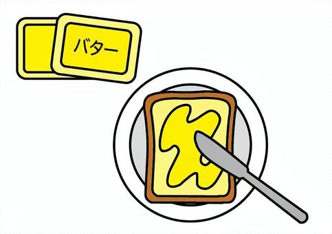Toast and butter Toast and butter