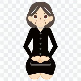 A sitting woman A sitting woman