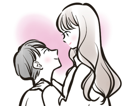 Couple staring at each other Couple staring at each other