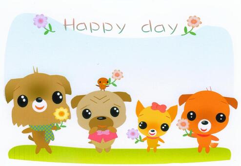 Happy Dog Card Happy Dog Card