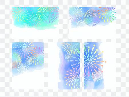 Fireworks card set Fireworks card set