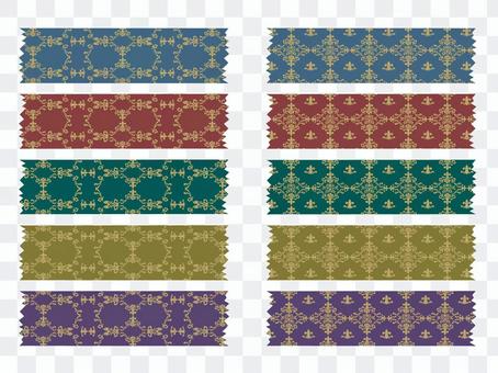 Elegant patterned masking tape Elegant patterned masking tape